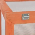 Gewächshaus schützt Pflanzen vor Wind und Wetter Treibhaus Garten Tomatenhaus witterungsbeständig Holz 75x47x109 cm - Thumbnail 6