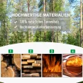 Outsunny Pflanzkasten Blumenständer Rankgitter Rankkasten Rosenbogen mit Leckage-Löcher Garten Holz Dunkelbraun 64 x 28 x 120 cm - Thumbnail 5