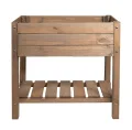 mgc24 Hochbeet Massiv S - Kiefernholz Braun rechteckig für Garten/Terrasse/Balkon - 79 x 40 x 78 cm - Thumbnail 1