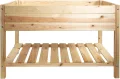 mgc24 Hochbeet Massiv für Kinder - Kiefernholz Grau rechteckig für Garten/Terrasse/Balkon - 79 x 40 x 50 cm - Thumbnail 4
