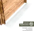 NATIV massives Hochbeet aus Holz mit Noppenfolie | Frühbeet mit Nagerschutzgitter | Pflanzkasten 145 x 80 x 75 cm (L x B x H)| Kräuterbeet als Stecksystem-Aufbau - Thumbnail 5