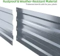 Ohuhu Hochbeet Metall Pflanzenbeet 180x90x60cm, Wetterfestes Stahlblech Hochbeet für Gemüse Erhöhte Extragroße, Gemüsebeet Pflanzkasten Frühbeet Gartenbeet Pflanzkübel Blumenkasten für Garten - Thumbnail 7