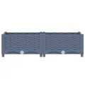 vidaXL Hochbeet Blumenkasten Gemüsebeet Pflanzbeet Blumenbeet Pflanzkasten Blumenkübel Pflanzkübel Kräuterbeet 80x40x23cm Polypropylen - Thumbnail 7
