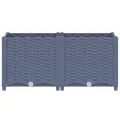 vidaXL Hochbeet Blumenkasten Gemüsebeet Pflanzbeet Blumenbeet Pflanzkasten Blumenkübel Pflanzkübel Kräuterbeet 80x40x38cm Polypropylen - Thumbnail 7