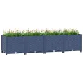 vidaXL Hochbeet Blumenkasten Gemüsebeet Pflanzbeet Blumenbeet Pflanzkasten Blumenkübel Pflanzkübel Kräuterbeet 160x40x38cm Polypropylen - Thumbnail 2