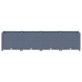 vidaXL Hochbeet Blumenkasten Gemüsebeet Pflanzbeet Blumenbeet Pflanzkasten Blumenkübel Pflanzkübel Kräuterbeet 160x40x38cm Polypropylen - Thumbnail 7