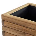 Pflanzkasten Akzent 120 Kiefer dunkel geölt Holz 118 x 40 x 40 cm Hochbeet - Thumbnail 3