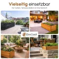 BooGardi Hochbeete-KIT für Pflanzkübel Holz mit Vlies · Unterbau für Hochbeet in 5 Größen · 100 cm lang naturbraun · Untergestell Hochbeete für Garten, Balkon & Terrasse · groß außen rechteckig XXL - Thumbnail 3