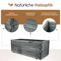 BooGardi Hochbeete-KIT für Pflanzkübel Holz mit Vlies · Unterbau für Hochbeet in 5 Größen · 120 cm lang naturbraun · Untergestell Hochbeete für Garten, Balkon & Terrasse · groß außen rechteckig XXL - Thumbnail 5