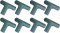 Tissting 3-Wege Gartenrahmenverbinder, Steck Verbinder für Gewächshaus Rahmen für Gartenrahmen, DIY Rahmenverbinder für Zubehör wie Gewächshäuser（Der Produktwinkel ist EIN Dreieck） - Thumbnail 8