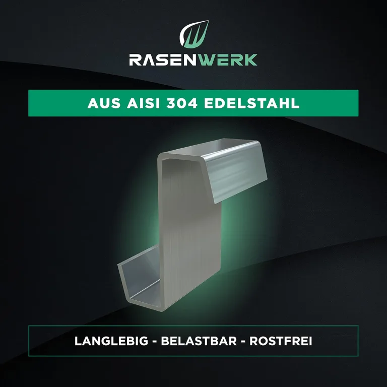 Z-Clips für Gewächshäuser - 100 Stück - aus AISI 304 rostfreiem Edelstahl - für max. 4mm starke Gewächshaus Glasplatten - Haken für Gewächshaus Platten – Bild 2