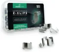 Z-Clips für Gewächshäuser - 100 Stück - aus AISI 304 rostfreiem Edelstahl - für max. 4mm starke Gewächshaus Glasplatten - Haken für Gewächshaus Platten - Thumbnail 1