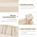 COSTWAY Hochbeet aus Holz, Pflanzbeet für Kinder, 120x43,5x51cm, Pflanztrog belastbar bis 100 kg, Blumenkübel mit Ablauflöchern, Kräuterbeet rechteckig, Anzuchtbeet Garten Terrasse Balkon - Thumbnail 5
