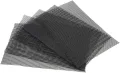 Jenngaoo 5 Stück Blumentopf Mesh Pad, Quadratische Blumenkübel Abdecknetz 30x20cm aus Kunststoff, Drainage Gitter gegen Bodenverlust für Garten, Balkon und Gewächshaus, Schwarz - Thumbnail 1