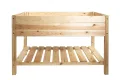 mgc24 Hochbeet Massiv XXL - Kiefernholz Natur quadratisch für Garten/Terrasse/Balkon - 119 x 79 x 78 cm - Thumbnail 1