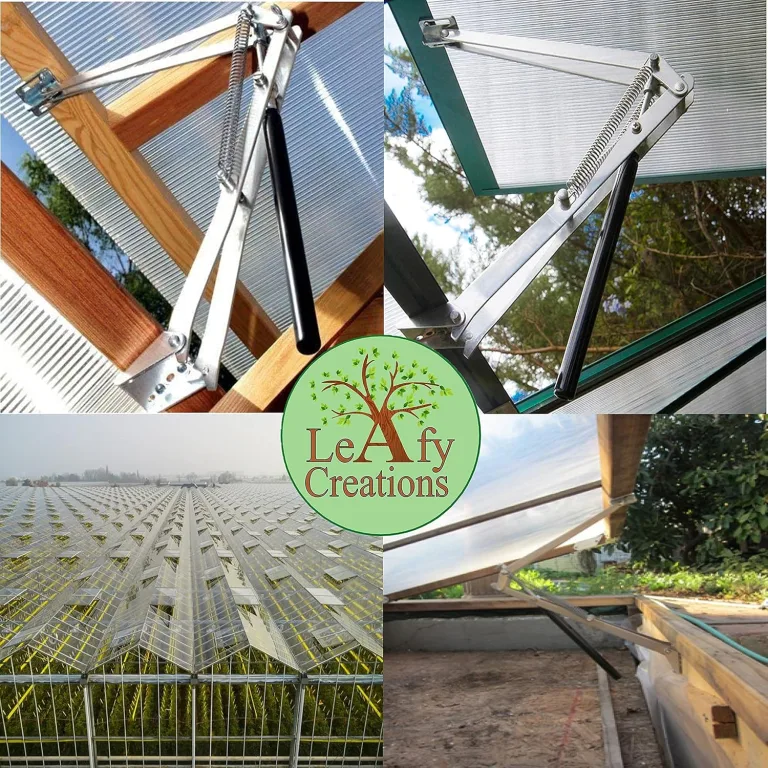 Gewächshaus-Fensteröffner Automatisch. Zubehör für Frühbeete und Gewächshausfenster. Doppelfeder Hubkraft 7kg. Automatischer Fensteröffner für Gewächshäuser. (Silber) – Bild 7
