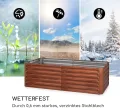blumfeldt Rust Grow Hochbeet Gartenbeet, verzinktes Stahlblech, Materialstärke: 0,6 mm, einfache Montage, Rost-Finish, 200 x 60 x 100 cm (BxHxT) Rost - Thumbnail 7