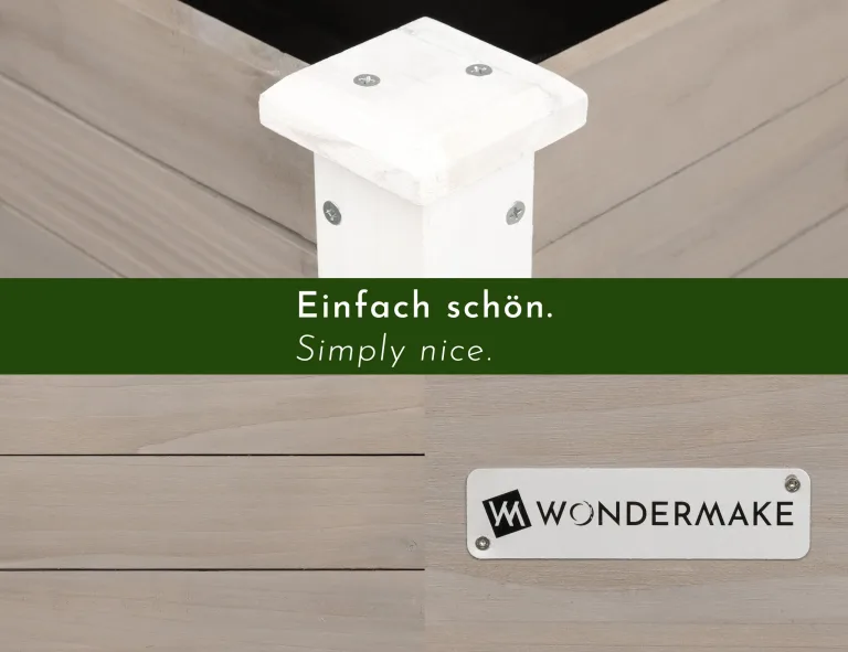 Großes Hochbeet aus Holz für Garten Balkon Terrasse, Pflanzkasten Bausatz XL rechteckig schmal mit Vlies-Folie, Kräuterbeet Pflanzenkasten, 124 x 63 x 75 cm, weiß grau anthrazit – Bild 4