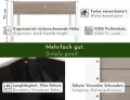 Großes Hochbeet aus Holz für Garten Balkon Terrasse, Pflanzkasten Bausatz XL rechteckig schmal mit Vlies-Folie, Kräuterbeet Pflanzenkasten, 124 x 63 x 75 cm, weiß grau anthrazit - Thumbnail 3