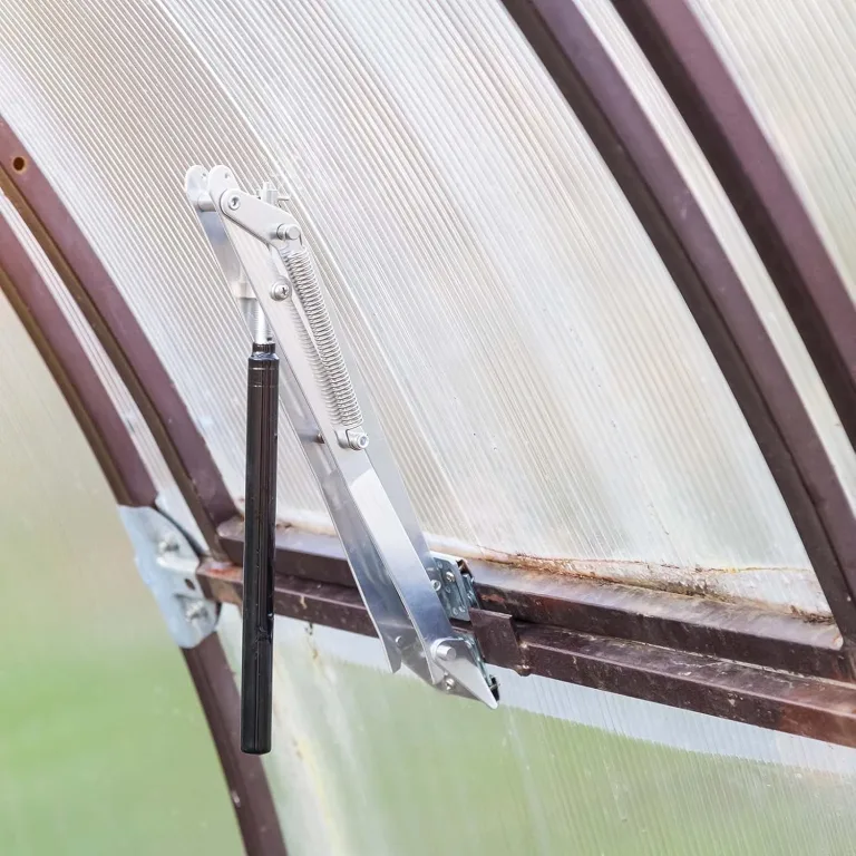Wiltec Automatischer Fensteröffner Treibhaus, max. Öffnung 45 cm, max. Last 7 kg, Öffner für Frühbeet Gewächshaus stromfrei temperaturgesteuert – Bild 3