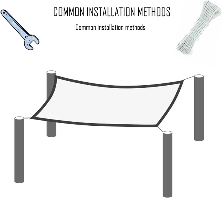 Schattiernetz WeißEs Schattennetz, Anti-Aging Sonnenschutznetz Atmungsaktives Uv-BestäNdiges 75% Pflanzen WäRmeisolations Netz,FüR Fensterbank Garten Balkon-Schattennetz (2mx3m/6.6ftx9.8ft) – Bild 8