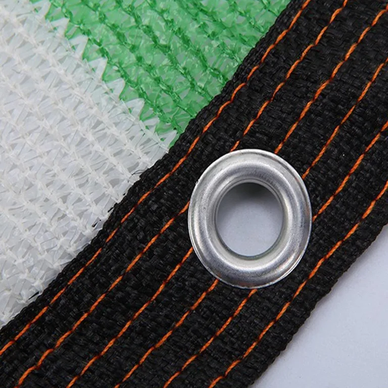 Sunblock Shade Cloth GrüNes Weiß Gestreiftes Schattiernetz, Hagelnetz Outdoor Verdickung Garten Schatten 75% Uv Blockieren,Benutzt FüR Courtyard Balcony WäRmeisolierung (2mx9m/6.6ftx29.5ft) – Bild 3