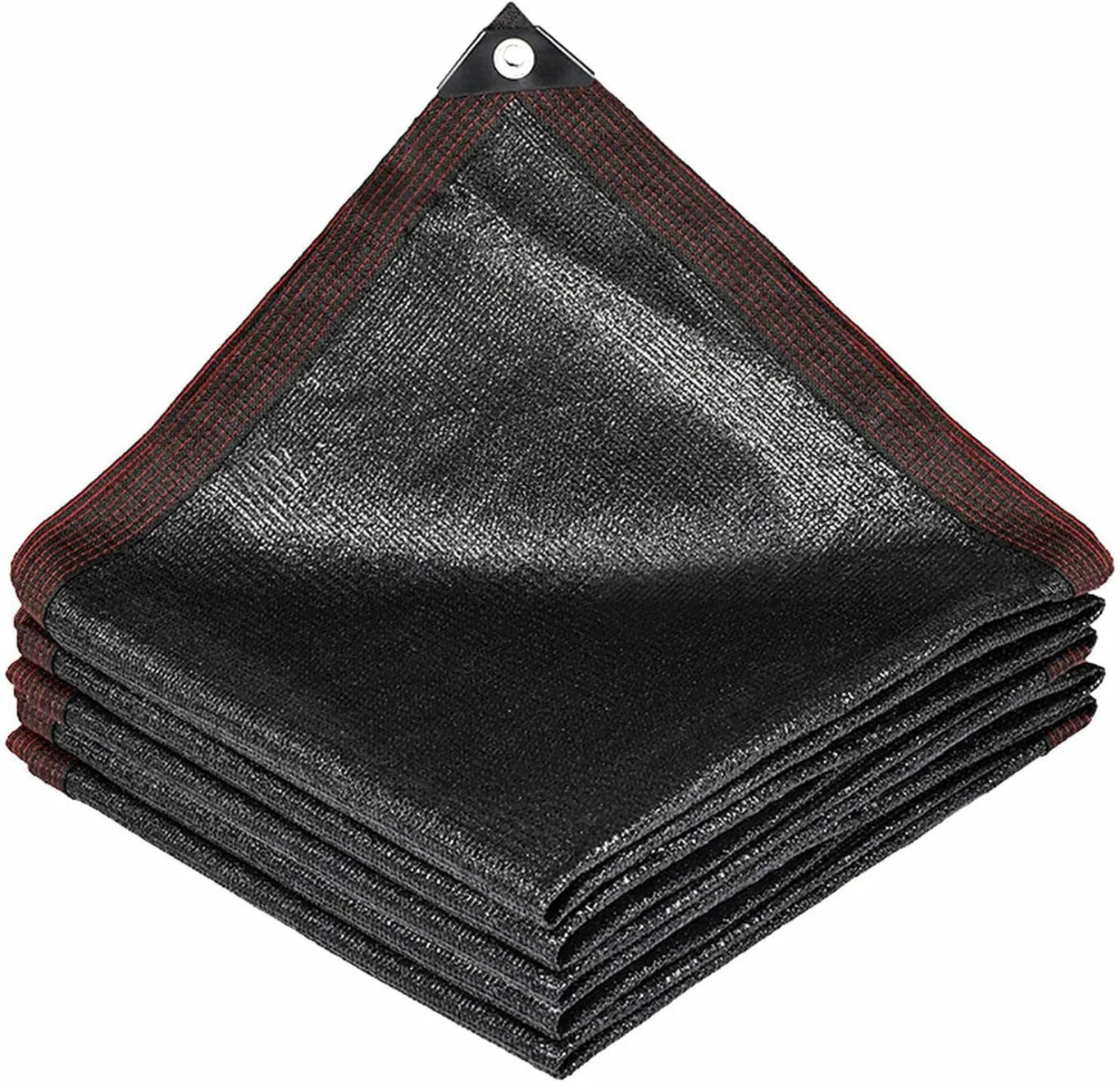 Outdoor Schattiernetz,Verdickte VerschlüSselung 12 Stiche Schattiernetz,90% Uv Blockieren GewäChshaus Plane Sonnensegel,FüR GewäChshäUser Balkon Patio-Rasen Schwarz (2mx3m/6.6ftx9.8ft) - Bild 1