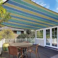 Wird Verwendet, Um Ultraviolette Strahlen Zu Blockieren,Sunblock Shade Cloth Farbstreifen Schattiernetz Hagelnetz Verdickung Garten Schatten 75%,FüR Courtyard Balcony (2mx3m/6.6ftx9.8ft) - Thumbnail 7