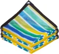 Wird Verwendet, Um Ultraviolette Strahlen Zu Blockieren,Sunblock Shade Cloth Farbstreifen Schattiernetz Hagelnetz Verdickung Garten Schatten 75%,FüR Courtyard Balcony (2mx3m/6.6ftx9.8ft) - Thumbnail 1