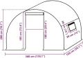 vidaXL Gewächshaus Ersatzabdeckung Abdeckplane Gewächshausfolie Ersatzfolie Gitterplane Treibhaus Tomatenhaus (4,5m²) 3x1,5x2m Transparent - Thumbnail 4