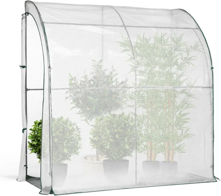 IDMarket - Angebautes Wandgewächshaus 200 x 80 x 160 cm Balkon und Terrasse – Bild 2