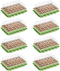 WELLGRO Mini Gewächshaus für Balkon & Garten für 24 Pflanzen – kleines Gewächshaus aus Kunststoff – Mini Treibhaus für Pflanzen, Kräuter & Anzucht, Stückzahl:2 Stück - Thumbnail 8