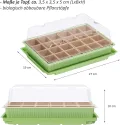 WELLGRO Mini Gewächshaus für Balkon & Garten für 24 Pflanzen – kleines Gewächshaus aus Kunststoff – Mini Treibhaus für Pflanzen, Kräuter & Anzucht, Stückzahl:2 Stück - Thumbnail 2