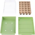 WELLGRO Mini Gewächshaus für Balkon & Garten für 24 Pflanzen – kleines Gewächshaus aus Kunststoff – Mini Treibhaus für Pflanzen, Kräuter & Anzucht, Stückzahl:2 Stück - Thumbnail 3