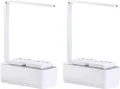 Carlo Milano Pflanzen Anzucht Lampe: 2er Set ganzjahres Gewächs- & Anzucht-Stationen, LEDs, Timer, 1,5 l (Pflanzen Lampe LED, Mini Stationen, Wasserspender) - Thumbnail 2