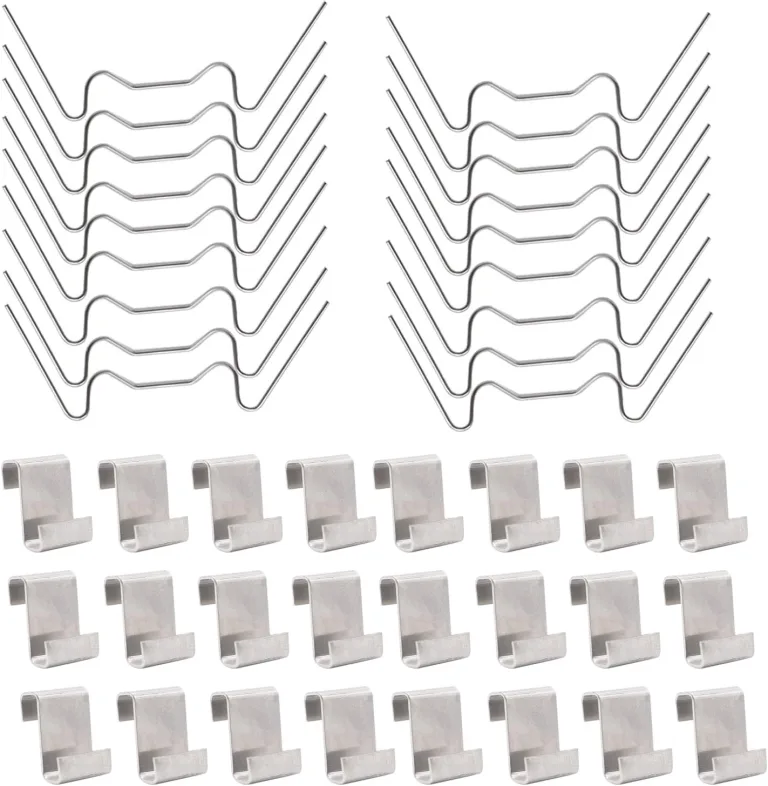 TRIXES 100 Stück Gewächshausklammern für die Befestigung von Gewächshausfenstern/Glas-, Kunststoff-, Polycarbonat-, Plexiglasscheiben -Aluminiumzubehör für die Fensterersatzklammer in Gewächshäusern – Bild 1