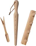 Windhager Anzuchtset, 3-teilig, Buchenholz, inkl. Pflanzholz, Pikierleiste und Pikiergabel, Pflanzsetz für Hochbeete, 05848 - Thumbnail 1