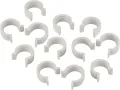 Windhager Ersatzclips für Tomatenhaus ALUSTAR, Gewächshausclips, Clips für Gewächshausfolie, Ersatz Klammern, 12 STK., weiß - Thumbnail 1