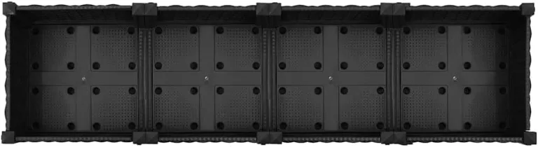vidaXL Hochbeet Pflanzkasten Blumenkasten Gemüsebeet Pflanzbeet Blumenbeet Frühbeet Gartenbeet Pflanzkübel Blumenkübel 160x40x23cm Polypropylen – Bild 8