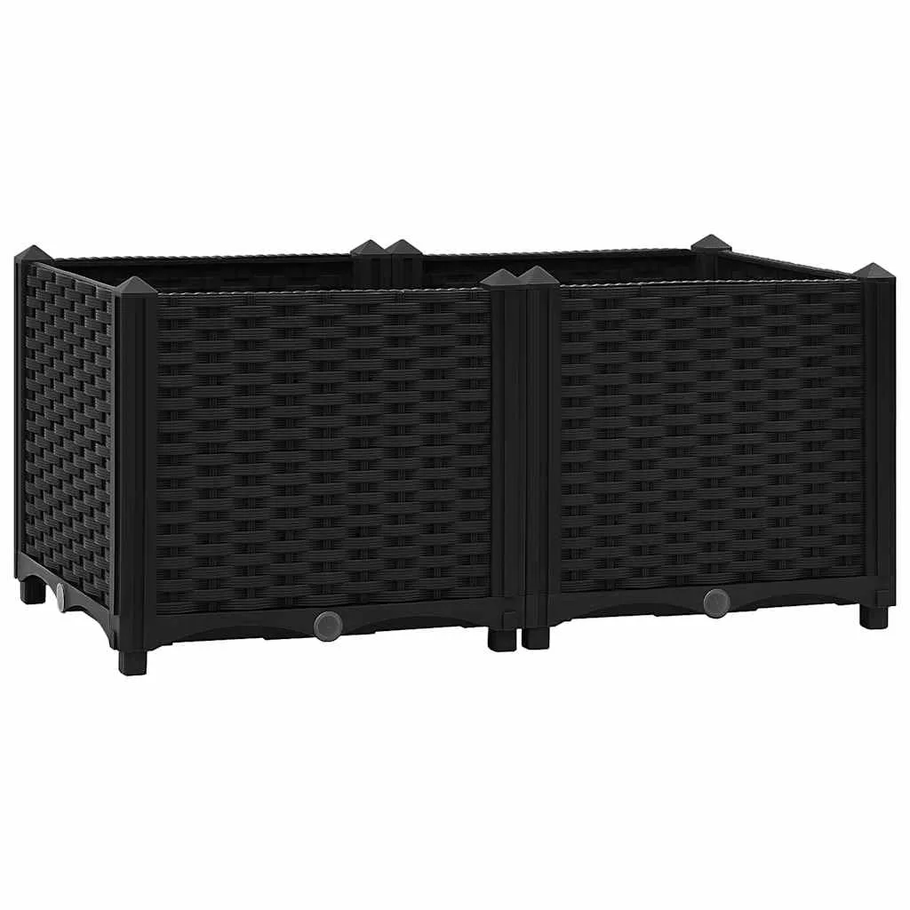 vidaXL Hochbeet 80 x 40 x 38 cm Polypropylen - Bild 1