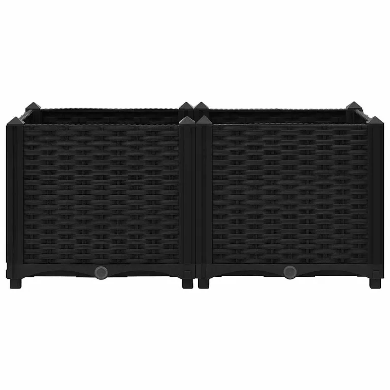 vidaXL Hochbeet 80 x 40 x 38 cm Polypropylen – Bild 6