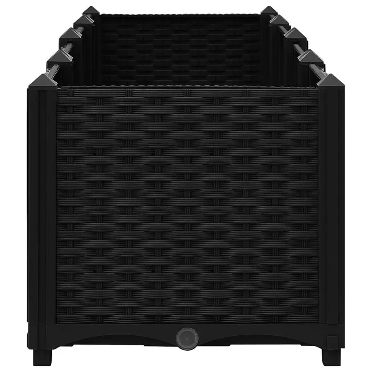 vidaXL Hochbeet Pflanzkasten Blumenkasten Gemüsebeet Pflanzbeet Blumenbeet Frühbeet Gartenbeet Pflanzkübel Blumenkübel 160x40x38cm Polypropylen – Bild 7