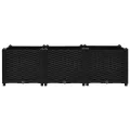 vidaXL Hochbeet Pflanzkasten Blumenkasten Gemüsebeet Pflanzbeet Blumenbeet Frühbeet Gartenbeet Pflanzkübel Blumenkübel 120x40x38cm Polypropylen - Thumbnail 6