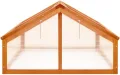 vidaXL Tannenholz Gewächshaus Aufzucht Frühbeet Frühbeetkasten Treibhaus Pflanzenhaus Gartenhaus Pflanzbeet Tomatenhaus Braun 114x80x50cm - Thumbnail 6