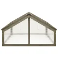 vidaXL Tannenholz Gewächshaus Aufzucht Frühbeet Frühbeetkasten Treibhaus Pflanzenhaus Gartenhaus Pflanzbeet Tomatenhaus Grau 114x80x50cm - Thumbnail 6