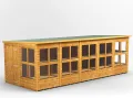 Powersheds Pultdach Holz-Gewächshaus mit Sicherheitsfunktionen, PVC-Fensterbänke, Tür & Fenster anpassbar, aus 12 mm extra dickem Qualitätsholz & gehärtetem Glas - Thumbnail 8