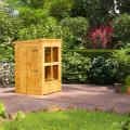 Powersheds Pultdach Holz-Gewächshaus mit Sicherheitsfunktionen, PVC-Fensterbänke, Tür & Fenster anpassbar, aus 12 mm extra dickem Qualitätsholz & gehärtetem Glas - Thumbnail 4
