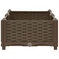 vidaXL Hochbeet Pflanzkasten Pflanzbeet Gemüsebeet Blumenbeet Blumenkasten Frühbeet Gartenbeet Blumenkübel Pflanzkübel 80x40x23cm Polypropylen - Thumbnail 7