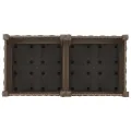 vidaXL Hochbeet Pflanzkasten Pflanzbeet Gemüsebeet Blumenbeet Blumenkasten Frühbeet Gartenbeet Blumenkübel Pflanzkübel 80x40x23cm Polypropylen - Thumbnail 8