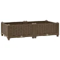 vidaXL Hochbeet Pflanzkasten Pflanzbeet Gemüsebeet Blumenbeet Blumenkasten Frühbeet Gartenbeet Blumenkübel Pflanzkübel 80x40x23cm Polypropylen - Thumbnail 1